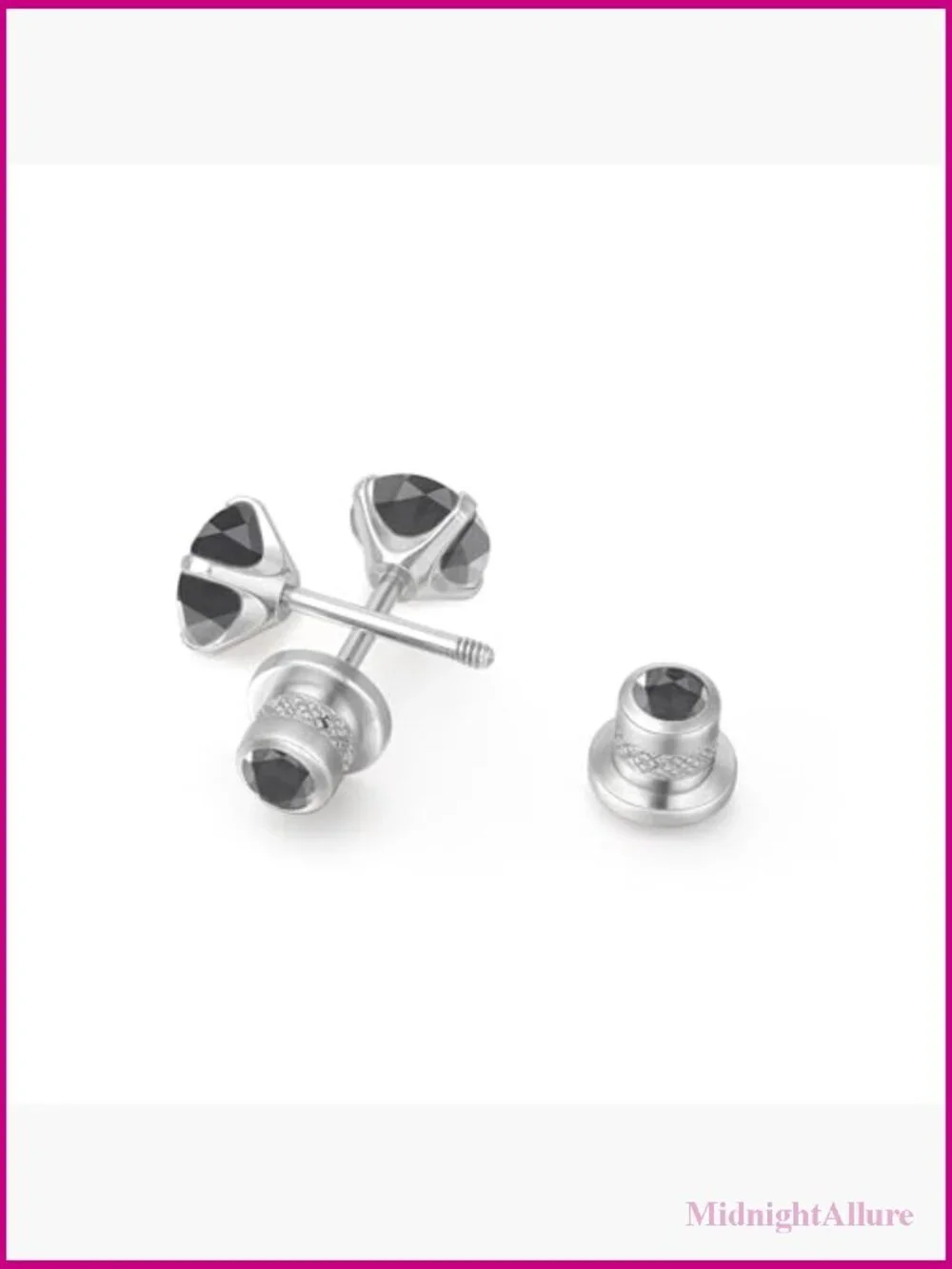 Hypoallergenic Titanium Screw Back Stud Earrings Tragus Helix Cartilage